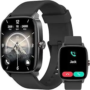 Smart Watch for Men Women, Bluetooth Calling, AI Built-in, IP68 Waterproof, Fitness Tracker, Sleep Monitoring, 1.85'' DIY Dial, 100+ Sports Modes, 7 Days Battery, Compatible with Android & iPhones