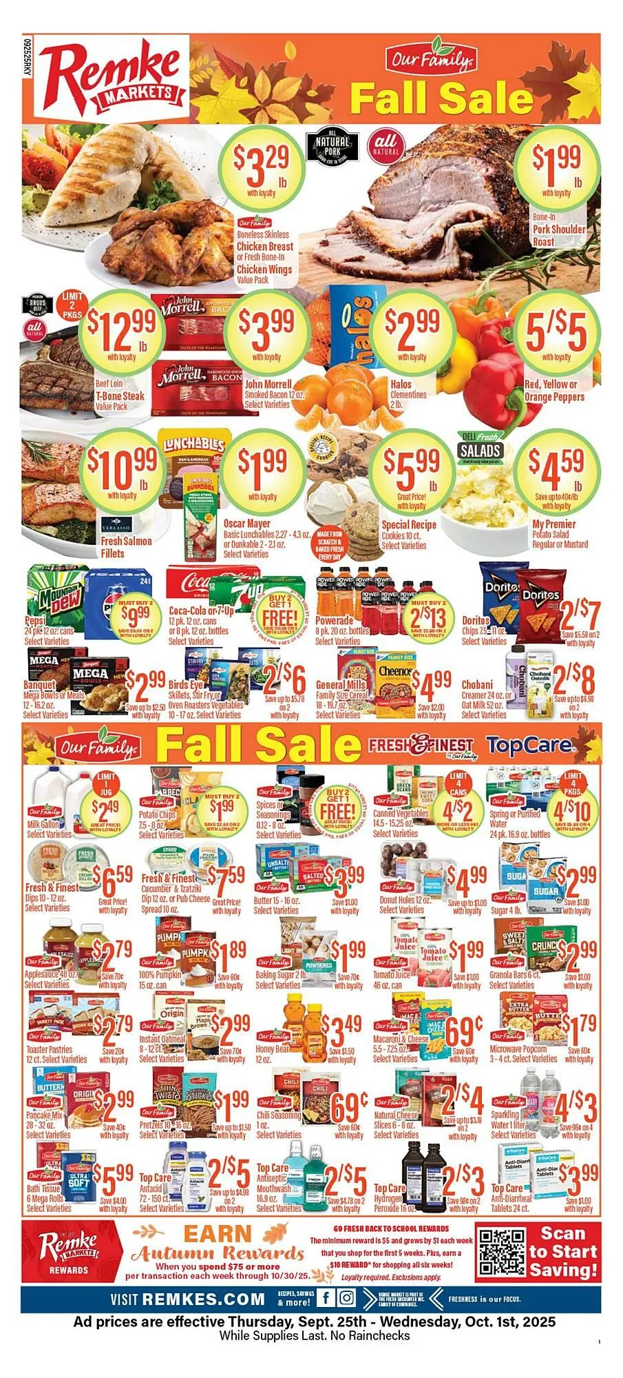 Weekly ad Remke weekly ad from September 25 to October 1 2025 - Page 1