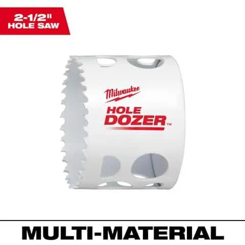 Milwaukee Hole Dozer 2-1/2 in. Bi-Metal 1.9 in. L X 1/4 in. D Hole Saw