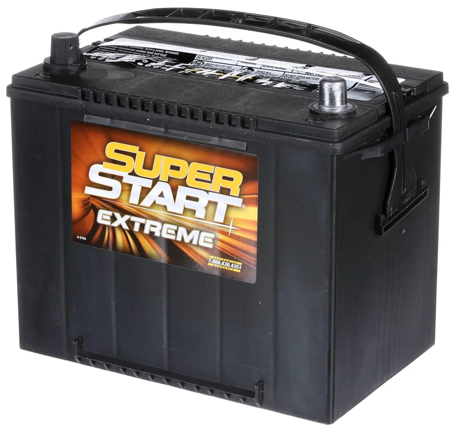 Super Start Extreme Standard Flooded Top Post Battery Group Size 24F, 24R - 24REXT