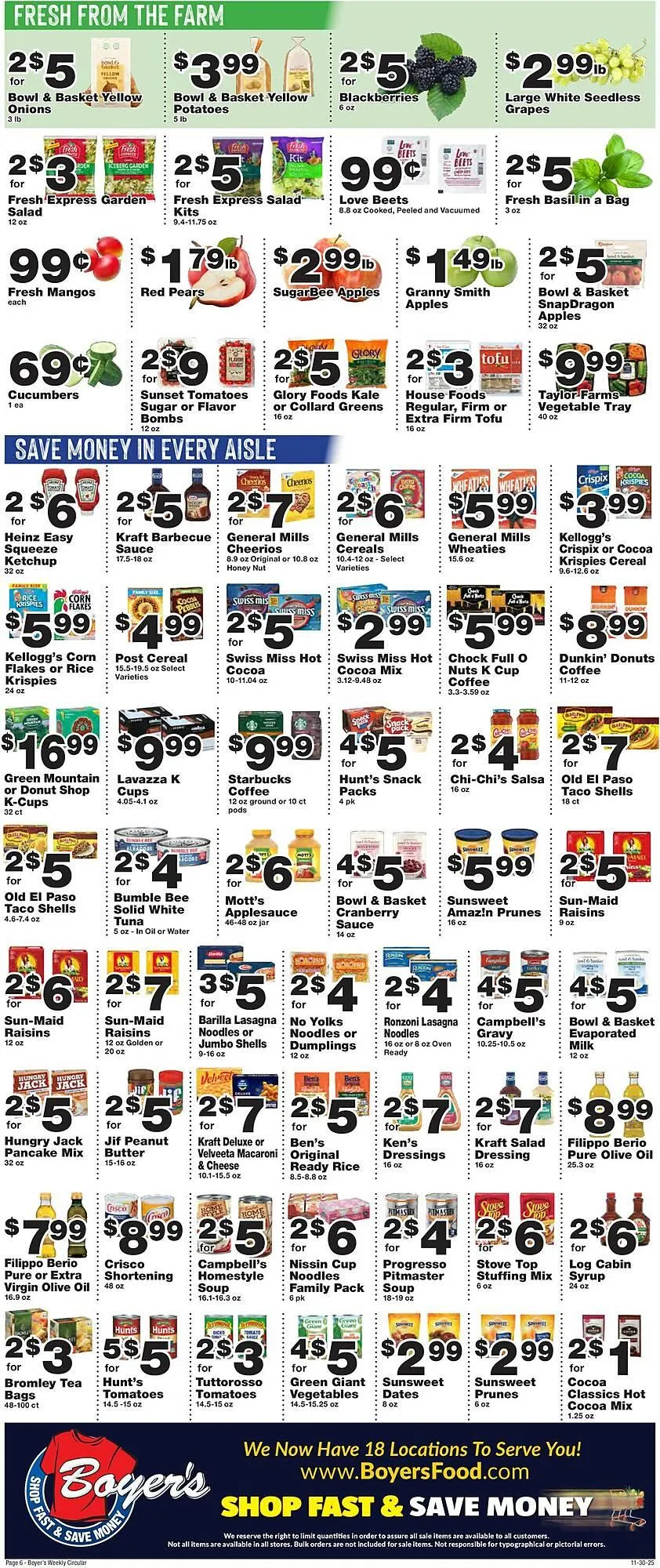 Weekly ad Boyer's Food Markets weekly ad from November 30 to December 6 2025 - Page 8