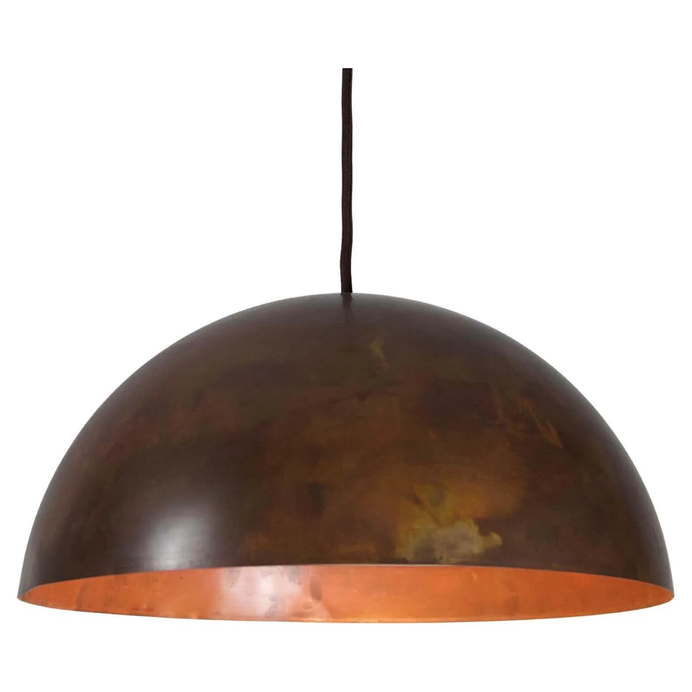 Mid-Century Copper Ceiling Lamp, Italy, 1960s