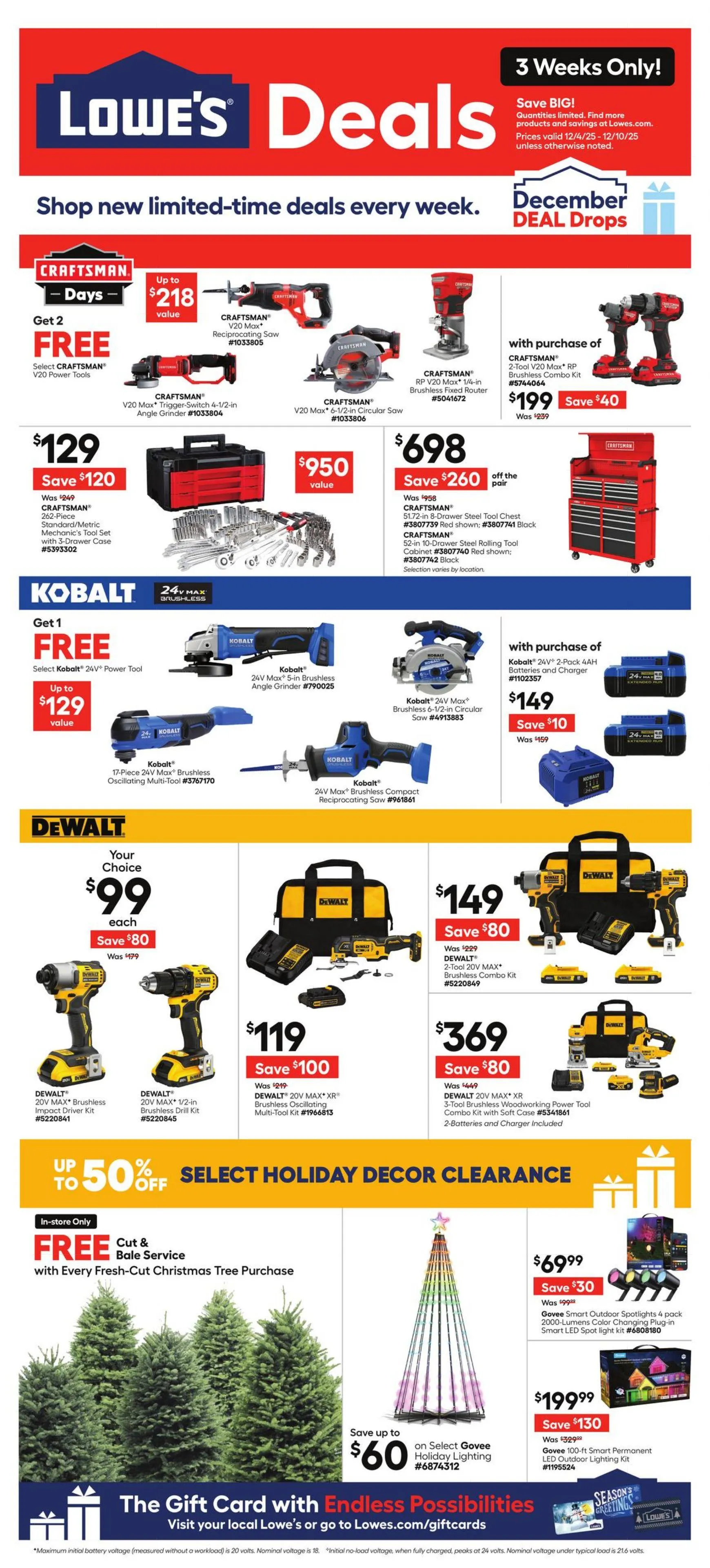 Weekly ad Lowe's from December 4 to December 10 2025 - Page 1