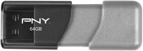 PNY Elite Turbo Attache 3 USB 3.0 Flash Drive - Gray