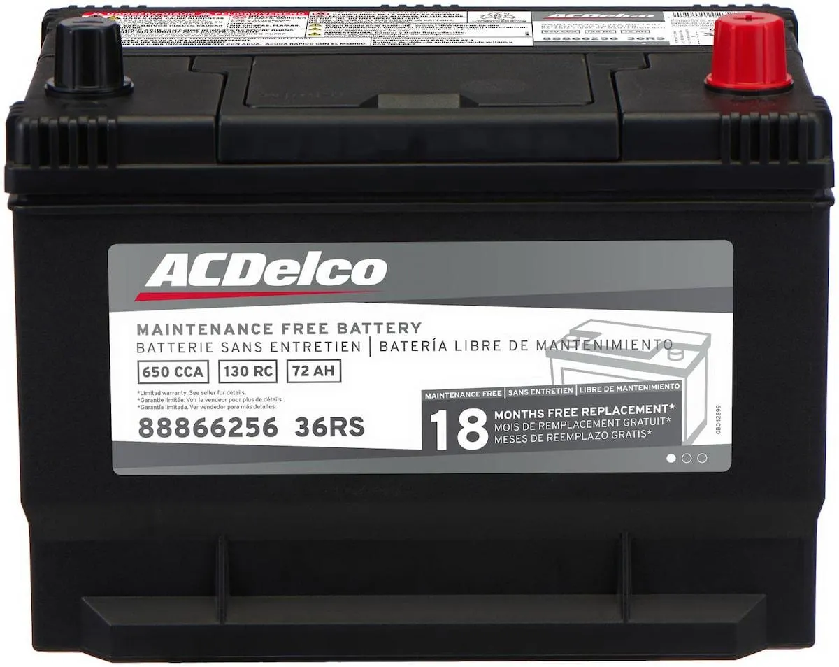ACDelco Battery Group Size 36R - 36RS