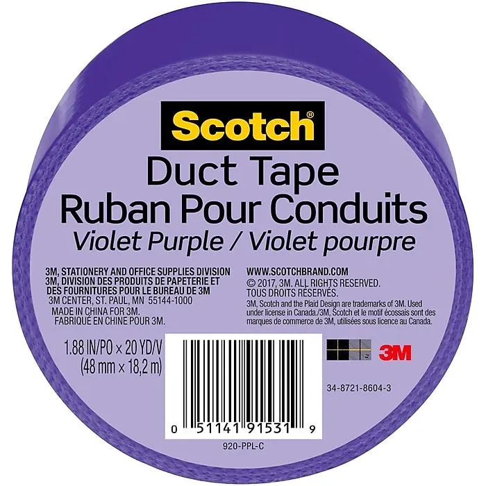 1.88" x 20 yds., Purple (920-PPL-C)