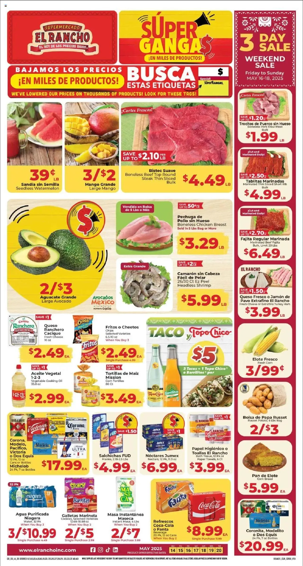 Weekly ad El Rancho Weekly Ad from May 14 to May 20 2025 - Page 1