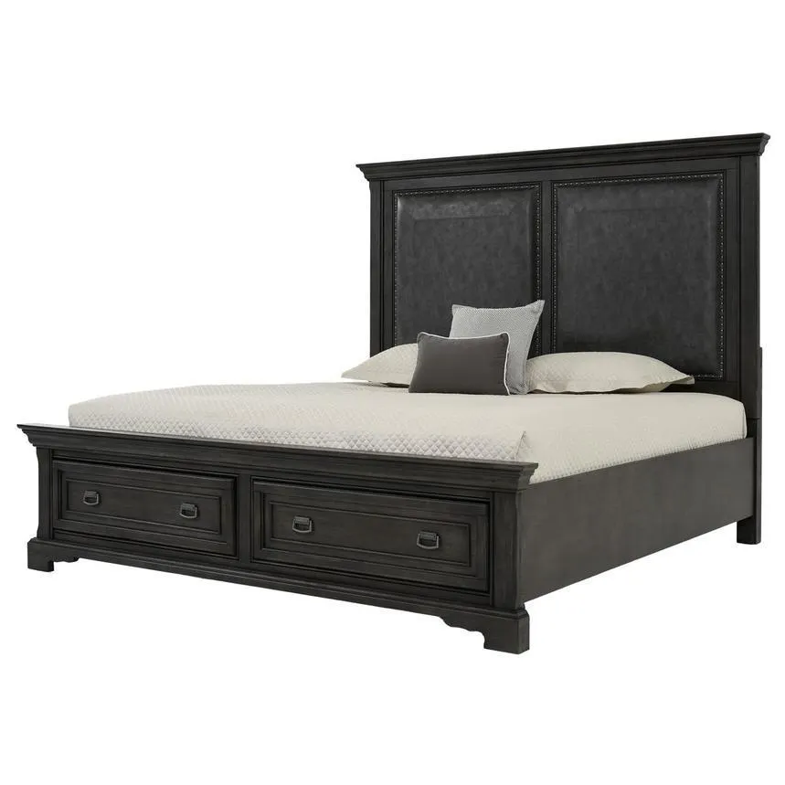 Penelope King Storage Bed
