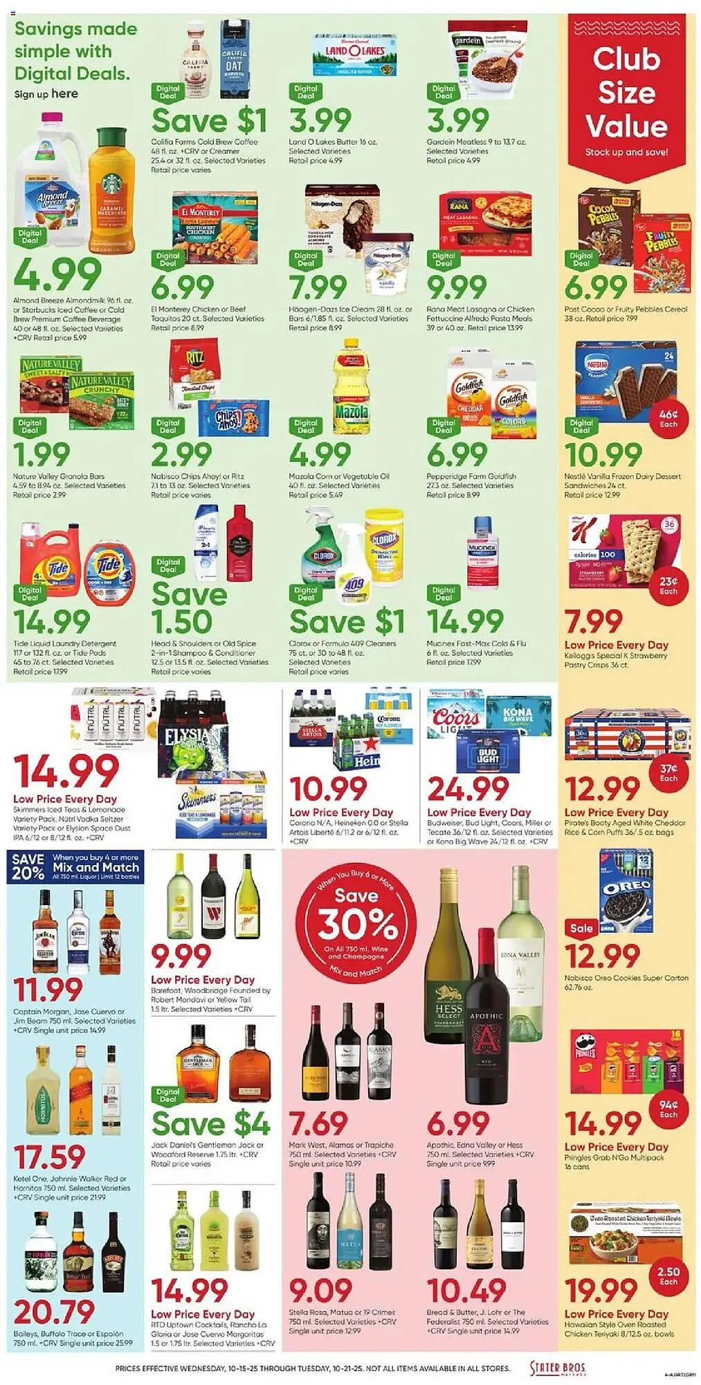 Weekly ad Stater Bros weekly ad from October 15 to October 21 2025 - Page 4