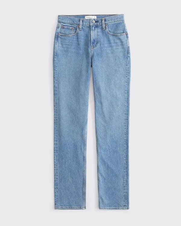 Curve Love Mid Rise 90s Straight Jean