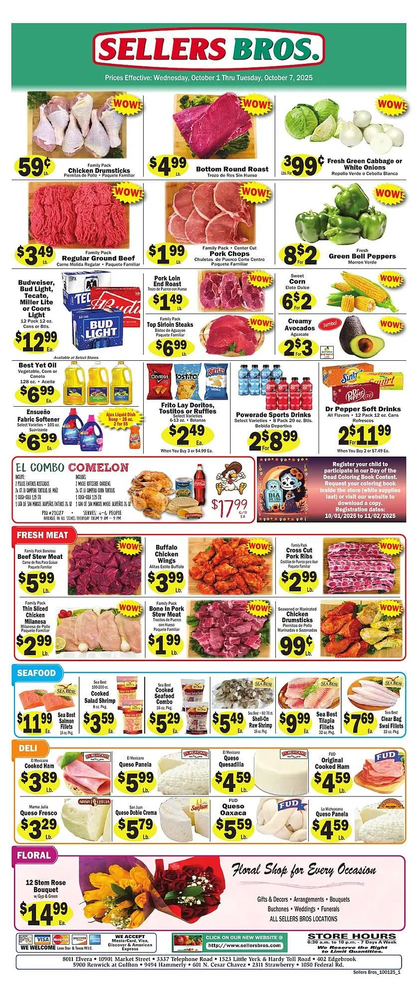 Weekly ad Sellers Bros weekly ad from October 1 to October 7 2025 - Page 1