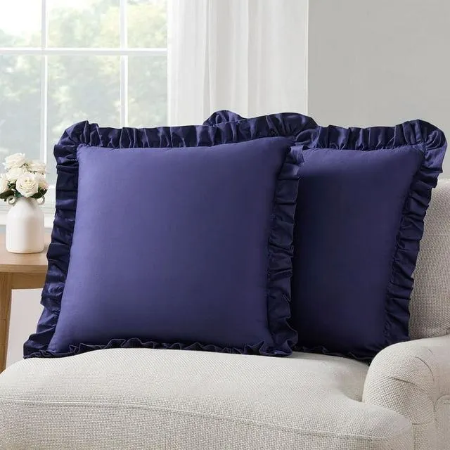 Draper James 2-Pack Solid Ruffle Decorative Pillows
