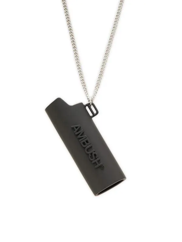 Brass Lighter Case Pendant Necklace