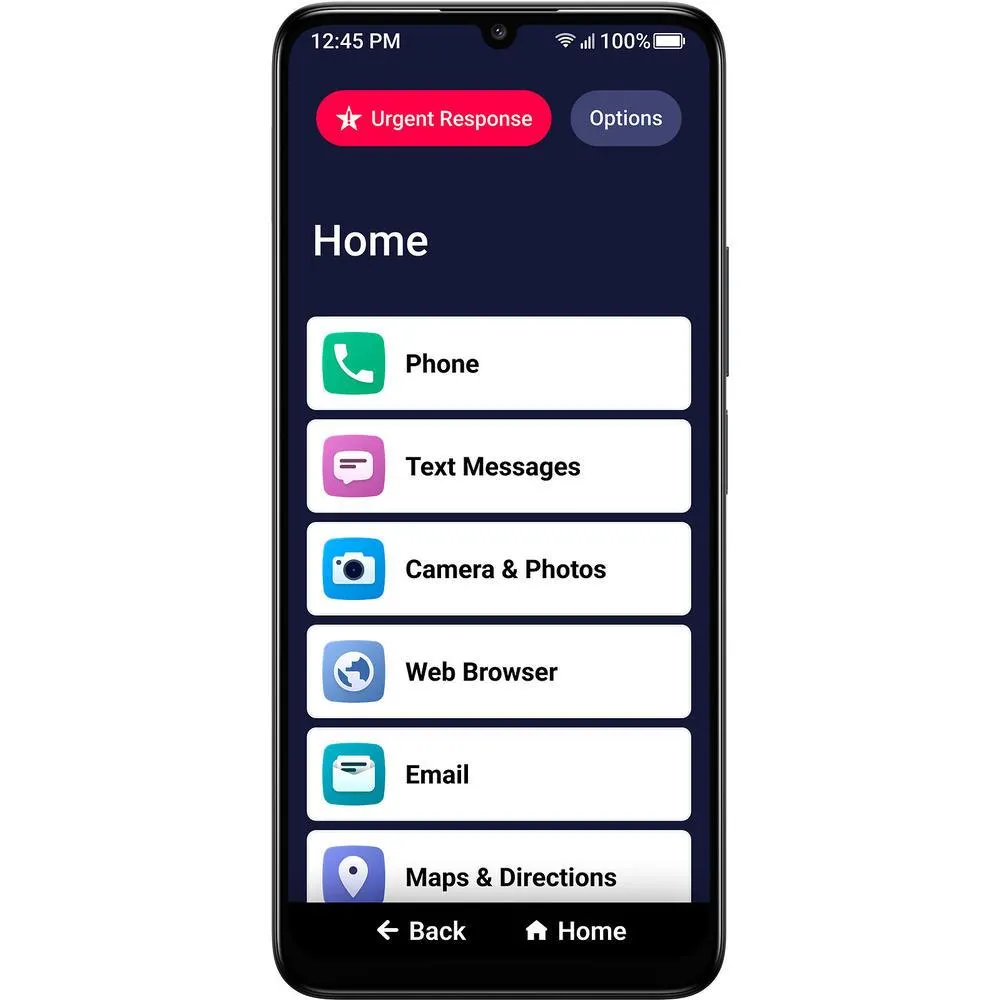 Lively - Jitterbug Smart4 Smartphone for Seniors - Black