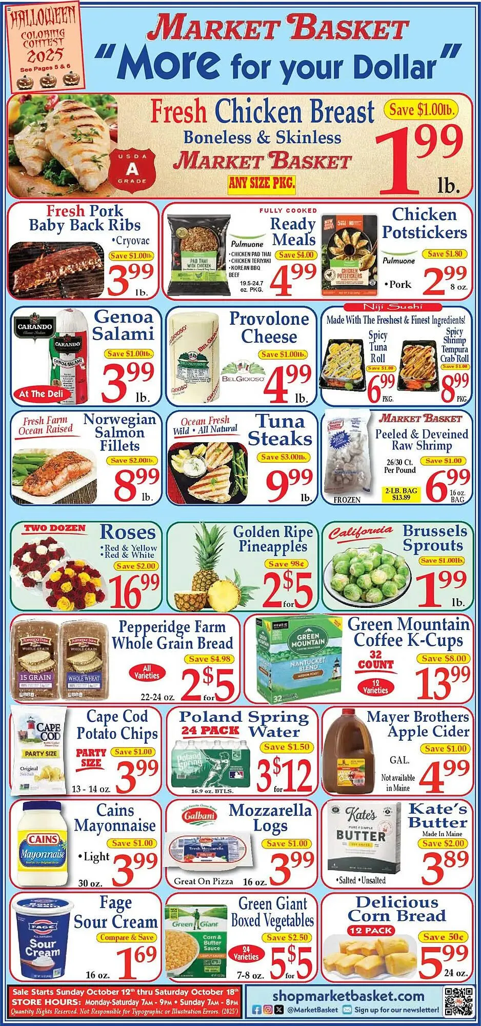 Weekly ad Market Basket weekly ad from October 12 to October 18 2025 - Page 1