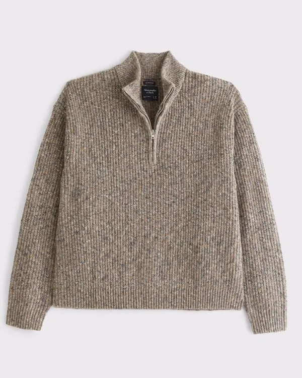 A&F Essential Half-Zip Sweater