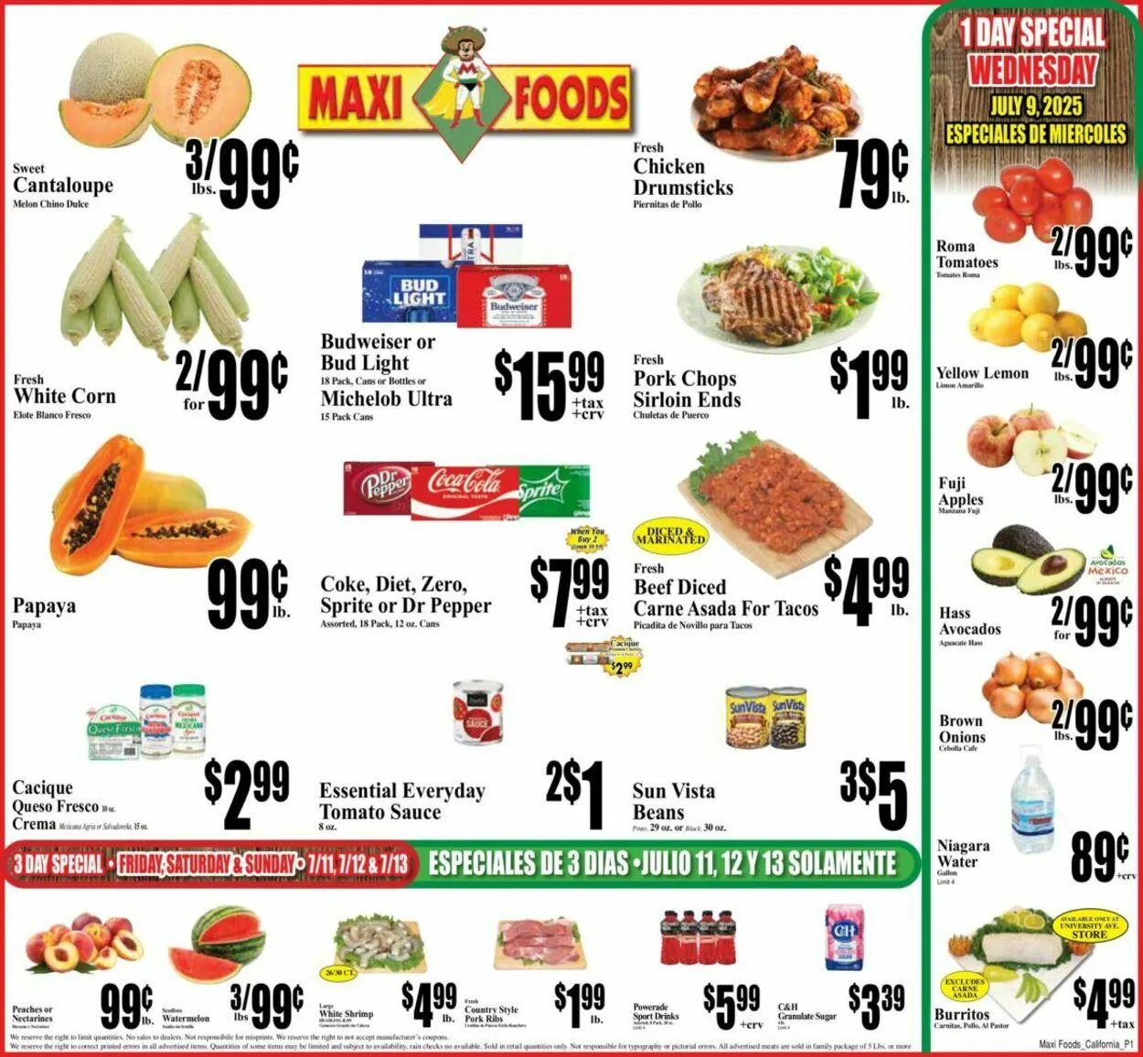 Weekly ad Maxi Foods Current weekly ad from July 9 to July 15 2025 - Page 1
