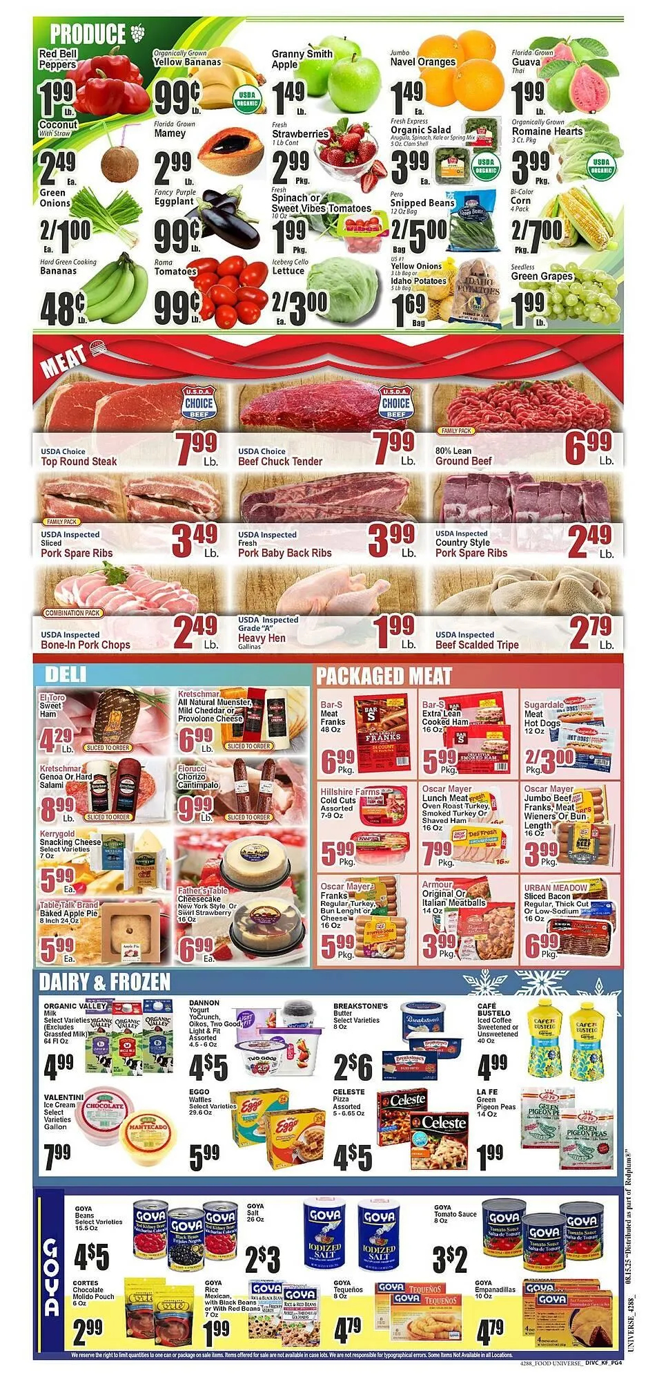 Weekly ad Food Universe Weekly Ad from August 15 to August 21 2025 - Page 4
