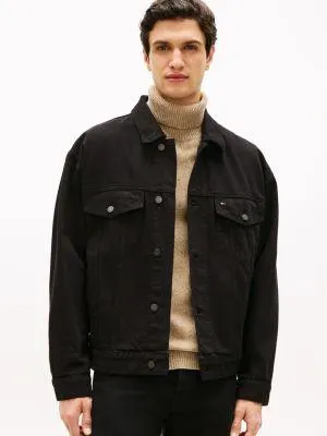 Relaxed Garment-Dyed Denim Jacket