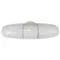 Bauhaus White Sconce Double Wall Light attributed to Linder for Wilhelm Wagenfeld, Germany, 1950s
