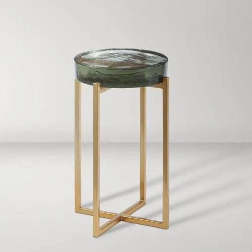 Laine Accent Table - Brass