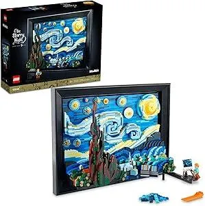 LEGO Ideas Vincent Van Gogh The Starry Night - Building Set for Adults, Ages 18+ - Beautifully Detailed Home Wall Art Decor - Gift for Men & Women - 21333