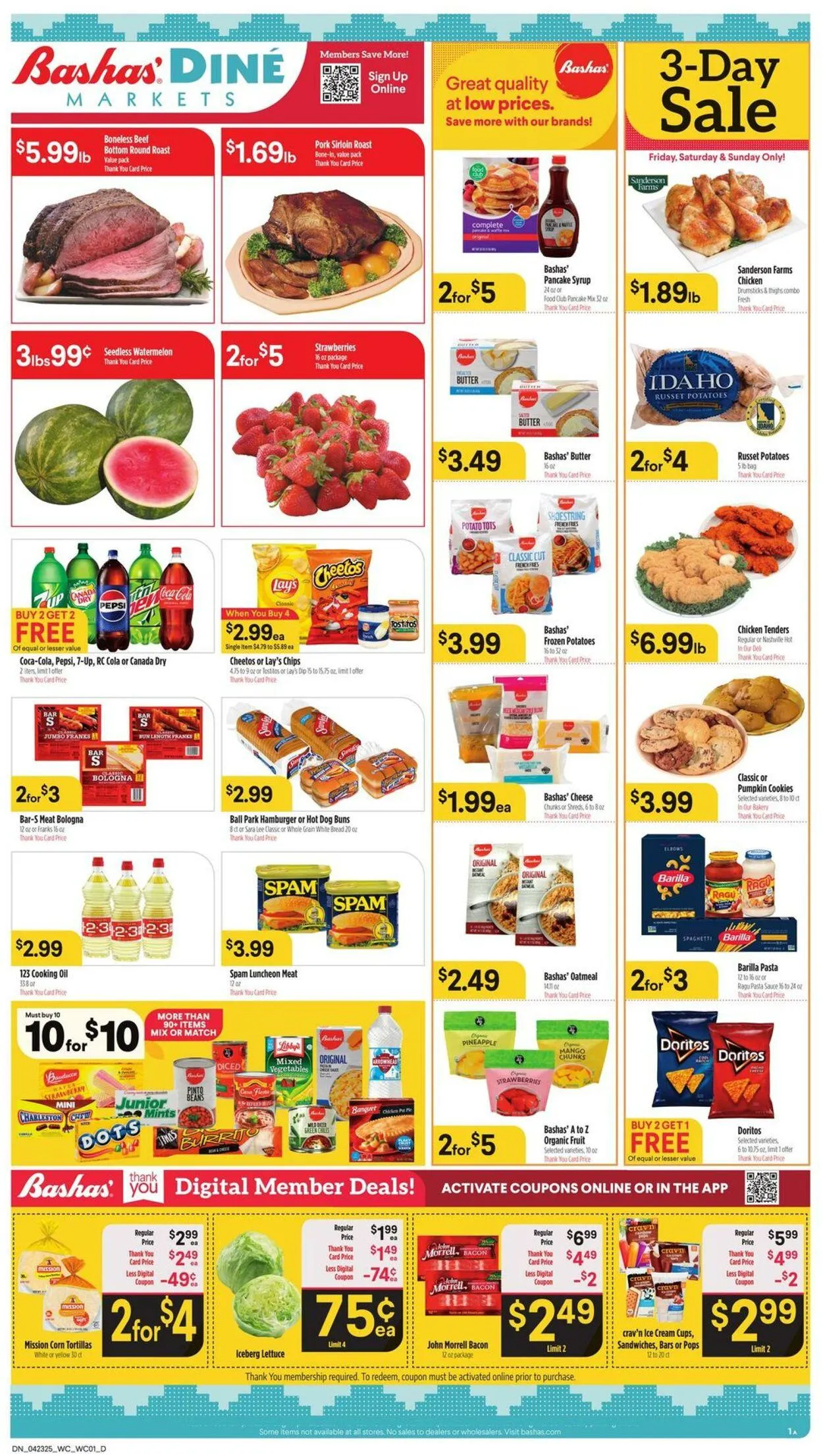 Weekly ad Bashas Current weekly ad from April 23 to April 29 2025 - Page 1