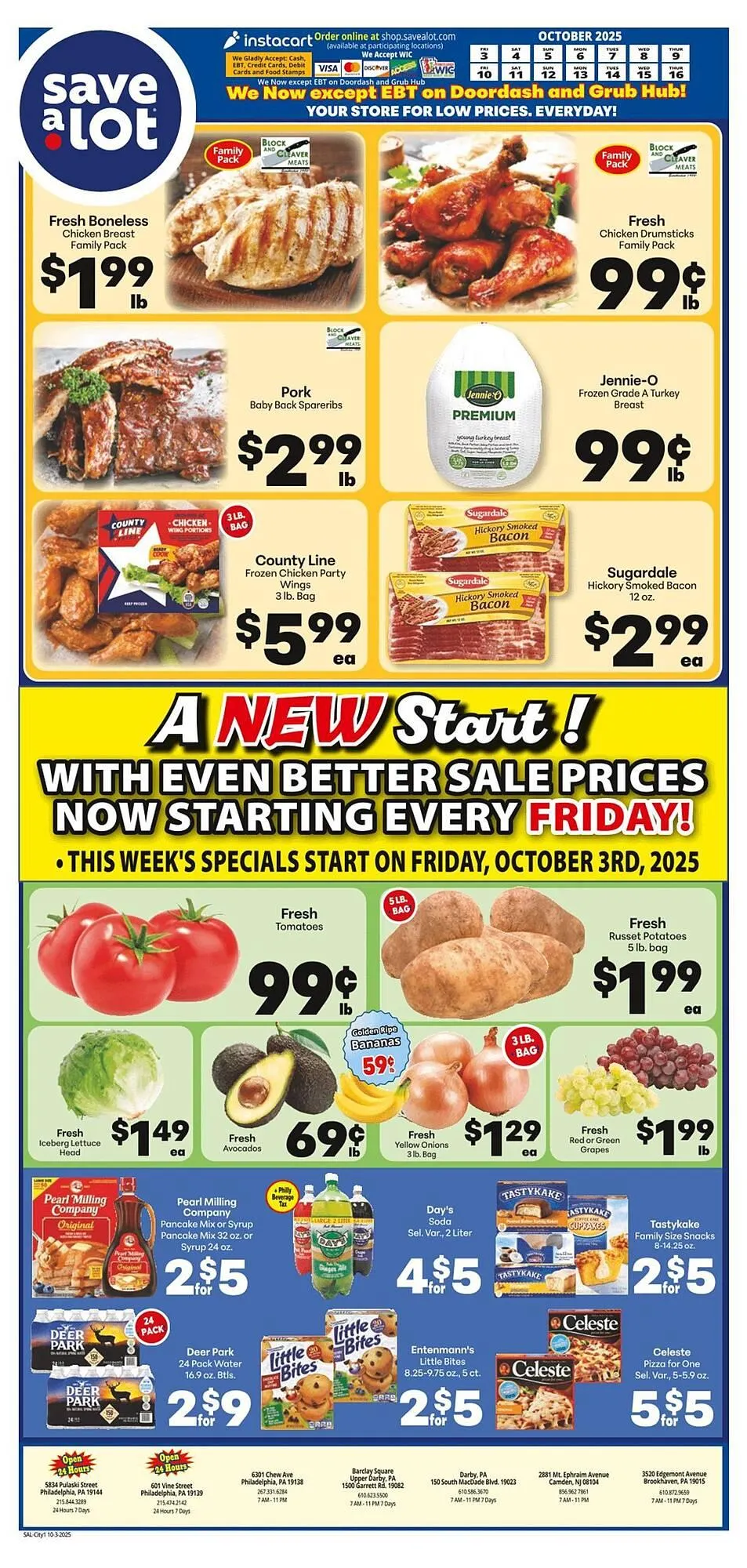 Weekly ad Save a Lot weekly ad from October 3 to October 16 2025 - Page 1