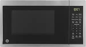 GE Smart Countertop Microwave Oven | Complete with Scan-to-Cook Technology and Wifi-Connectivity | 0.9 Cubic Feet Capacity, 900 Watts | Home & Kitchen Essentials | Stainless Steel