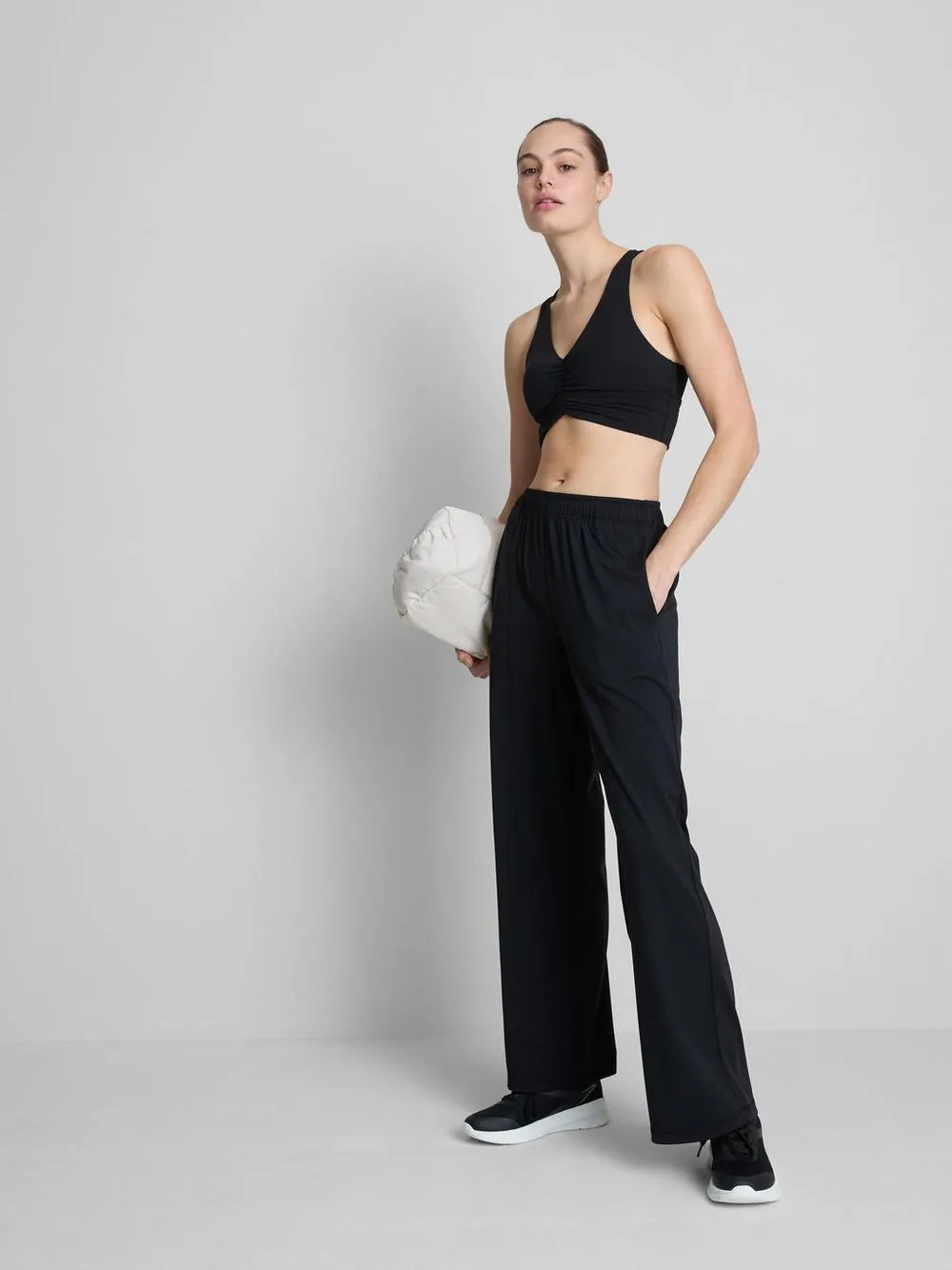 Wide-Leg Athleisure Pants