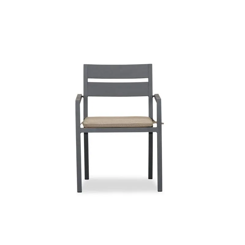 Vivant Aluminum Outdoor Dining Armchair with Cushion