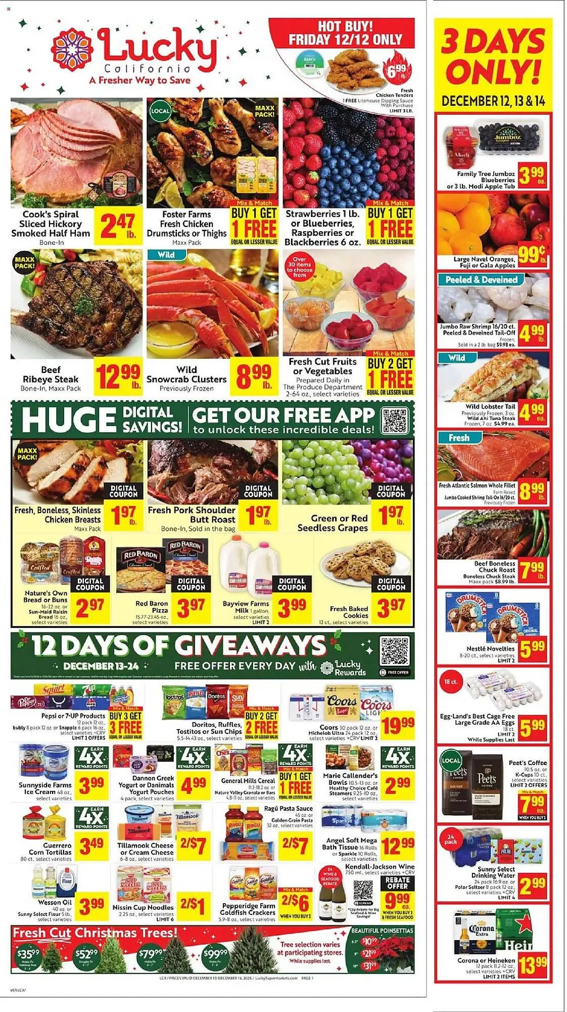 Weekly ad Lucky Supermarkets weekly ad from December 10 to December 16 2025 - Page 1