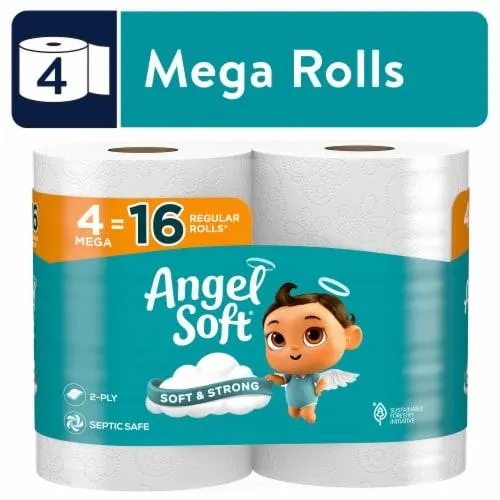 Angel Soft® Soft & Strong Toilet Paper Mega Rolls