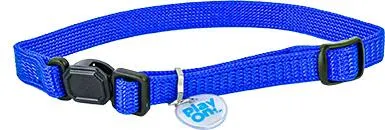 Play On Cat Bright Blue Adjustable Collar