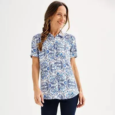 Women's Croft & Barrow® Camp Shirt