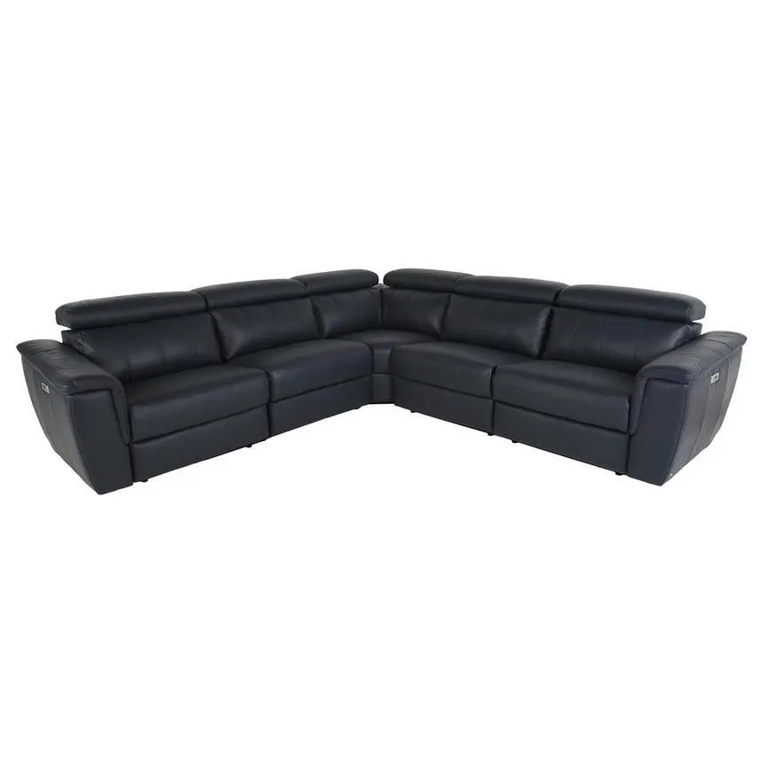 Washington Blue Power Reclining Sectional with 5PCS/3PWR