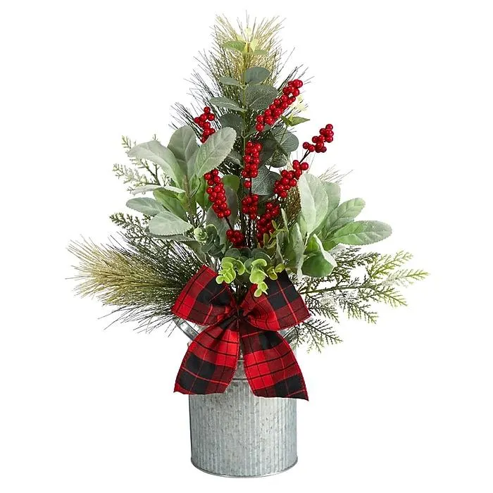 Nearly Natural Artificial Holiday Winter Greenery,