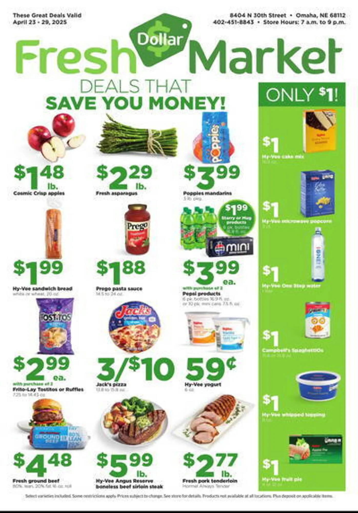 Weekly ad Hy-Vee Weekly Ad from April 23 to April 29 2025 - Page 1