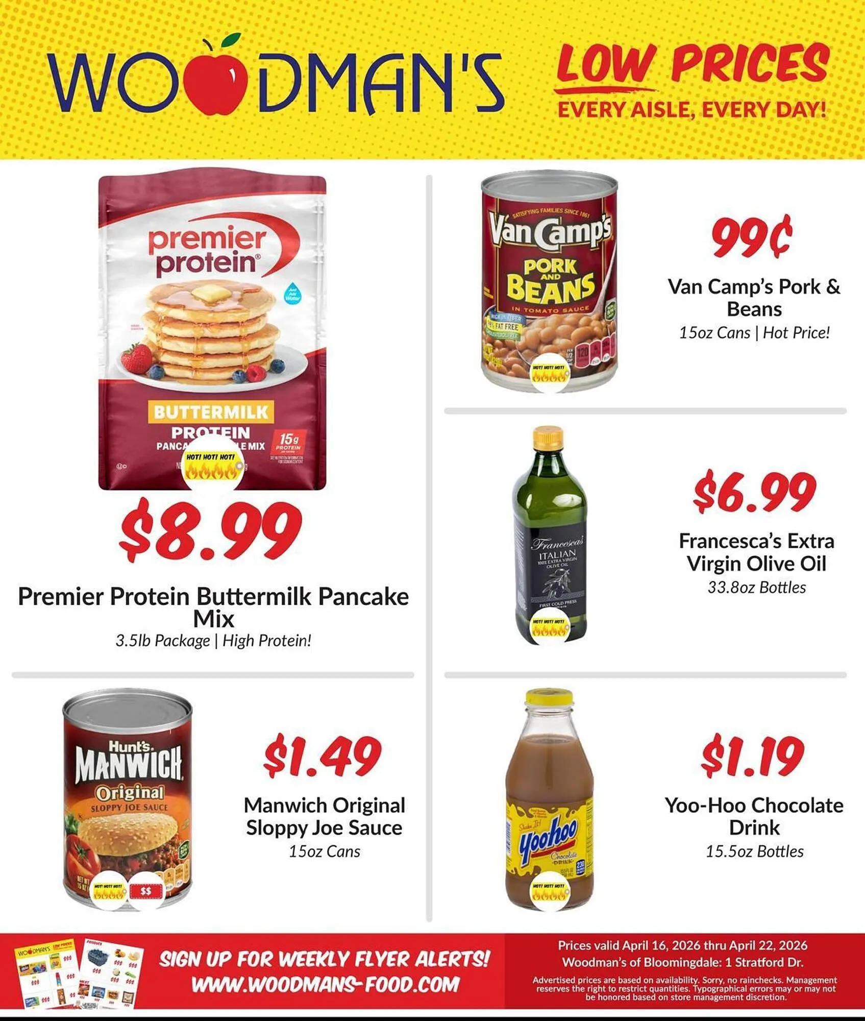 Weekly promotion Woodman's weekly ad spanning from April 16 to April 22 2026 - Page 1 for Catalogue 365