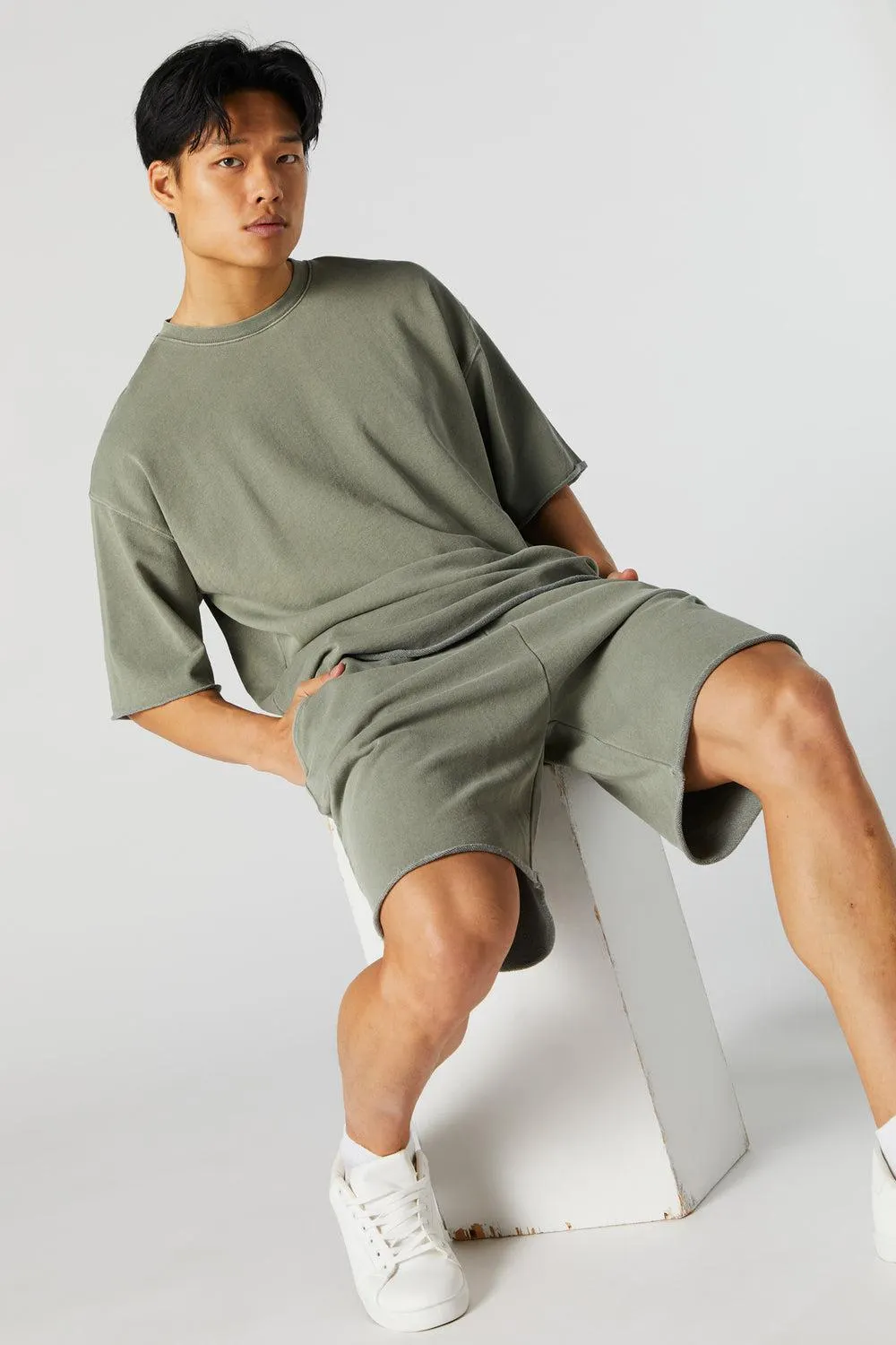 Enzyme Wash Fleece Short
