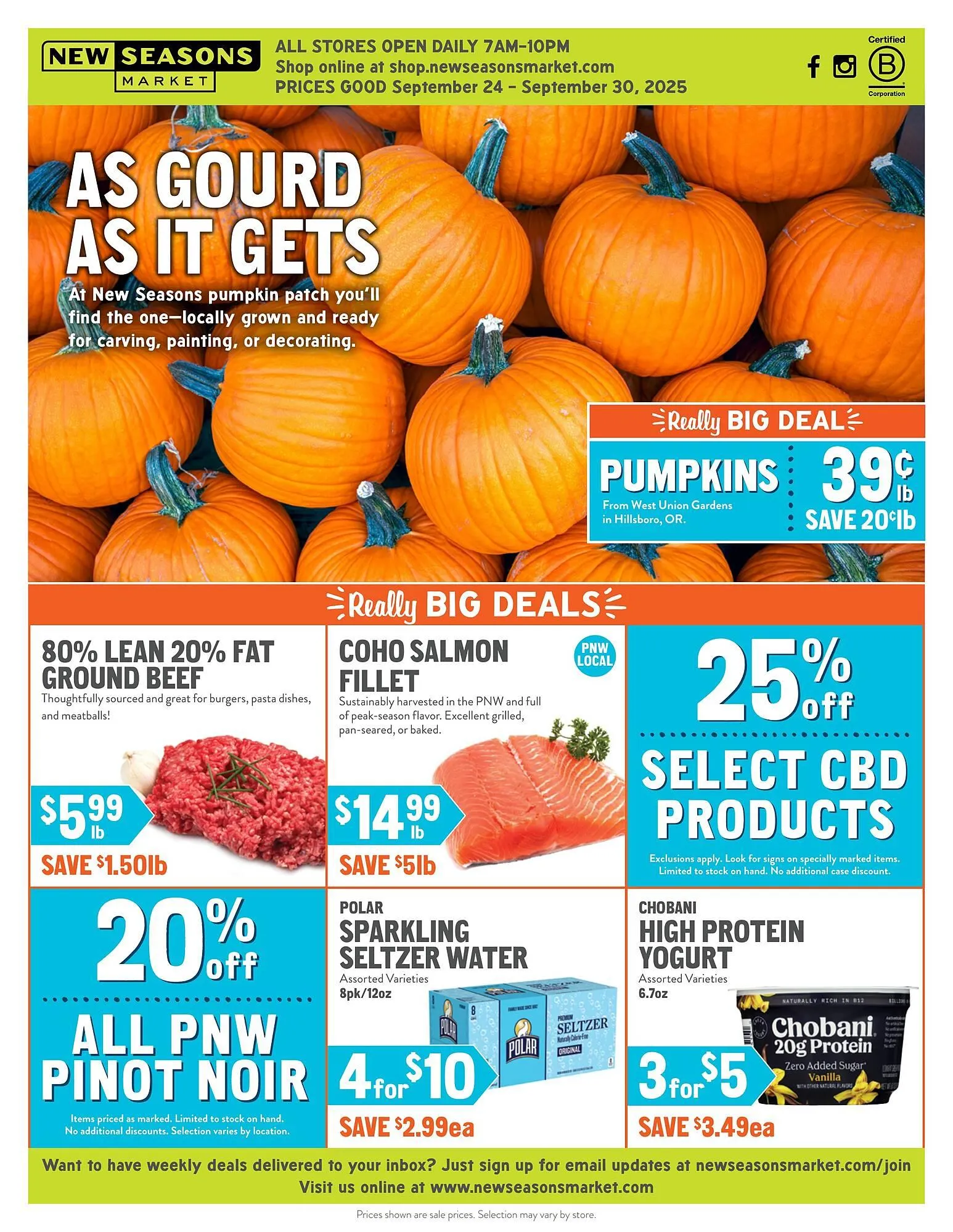 Weekly ad New Seasons Market weekly ad from September 24 to September 30 2025 - Page 1