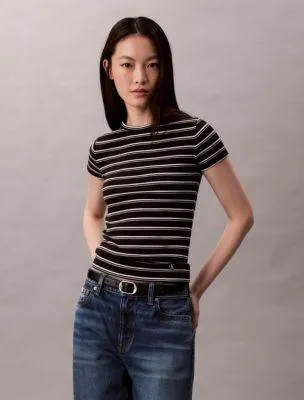 Cotton Contour Rib T-Shirt