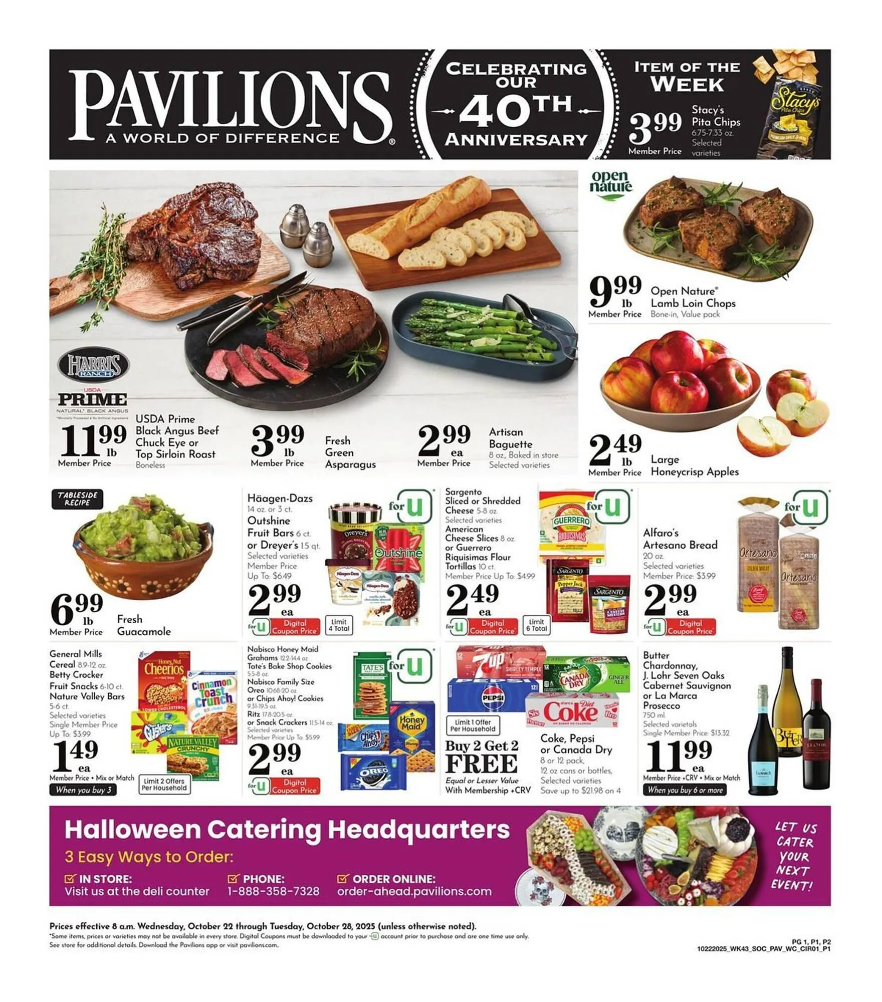Weekly ad Pavilions weekly ad from October 22 to October 28 2025 - Page 1
