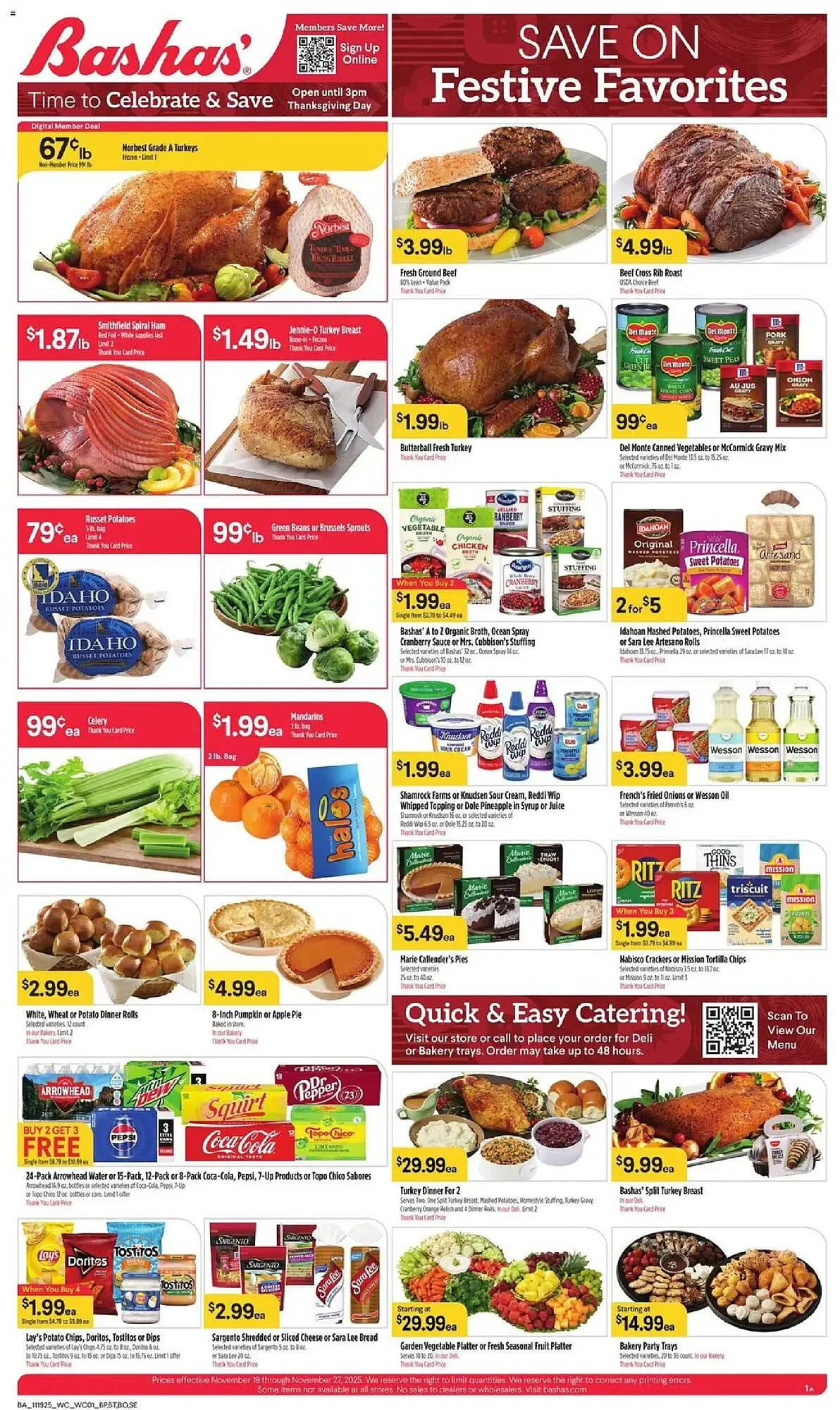 Weekly ad Bashas' weekly ad from November 19 to November 28 2025 - Page 1
