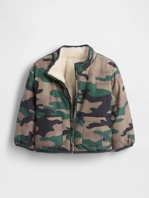 Baby & Toddler Lightweight Sherpa Reversible Jacket