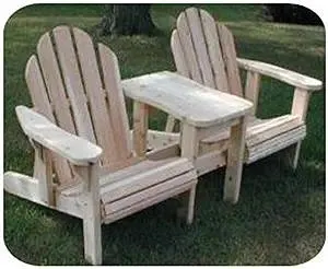 WOODCRAFT Project Paper Plan to Build Twin Adjustable Adirondack Chair - Material Not Included