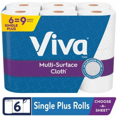 Viva Multi-Surface Cloth Paper Towels Big Rolls