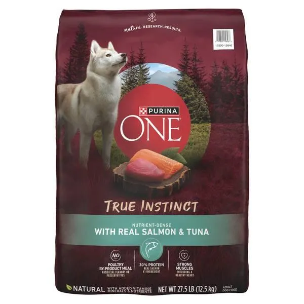True Instinct With Real Salmon and Tuna Dry Dog Food 27.5 lb, Real Salmon #1 Ingredient