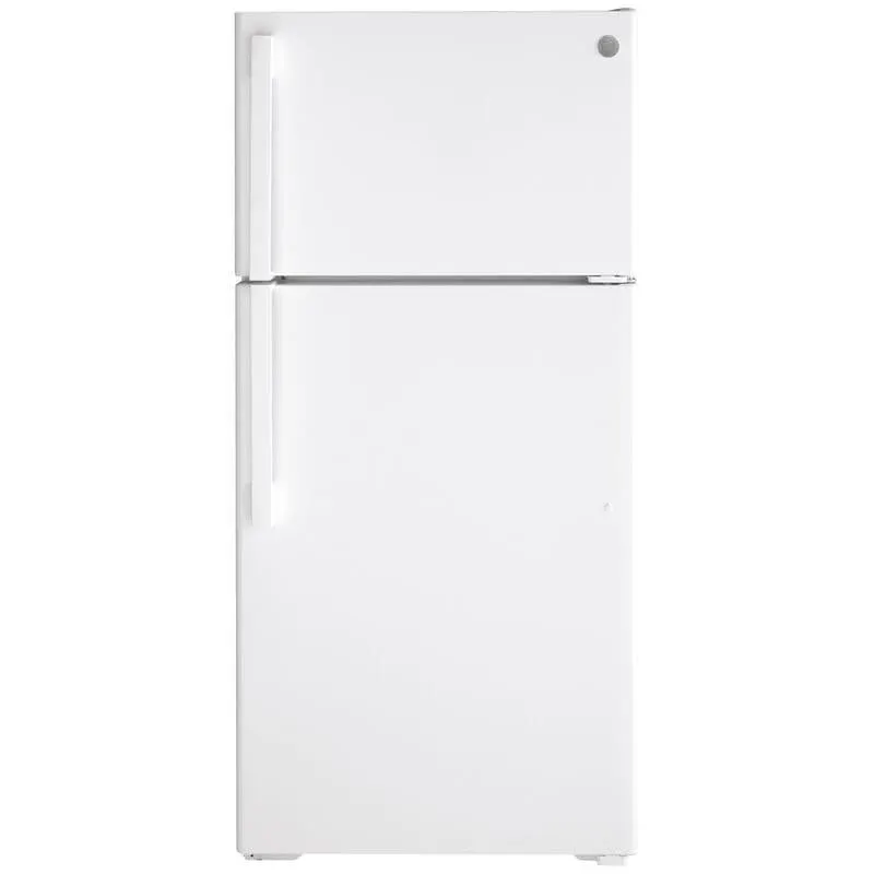 GE 28 in. 15.6 cu. ft. Top Freezer Refrigerator - White