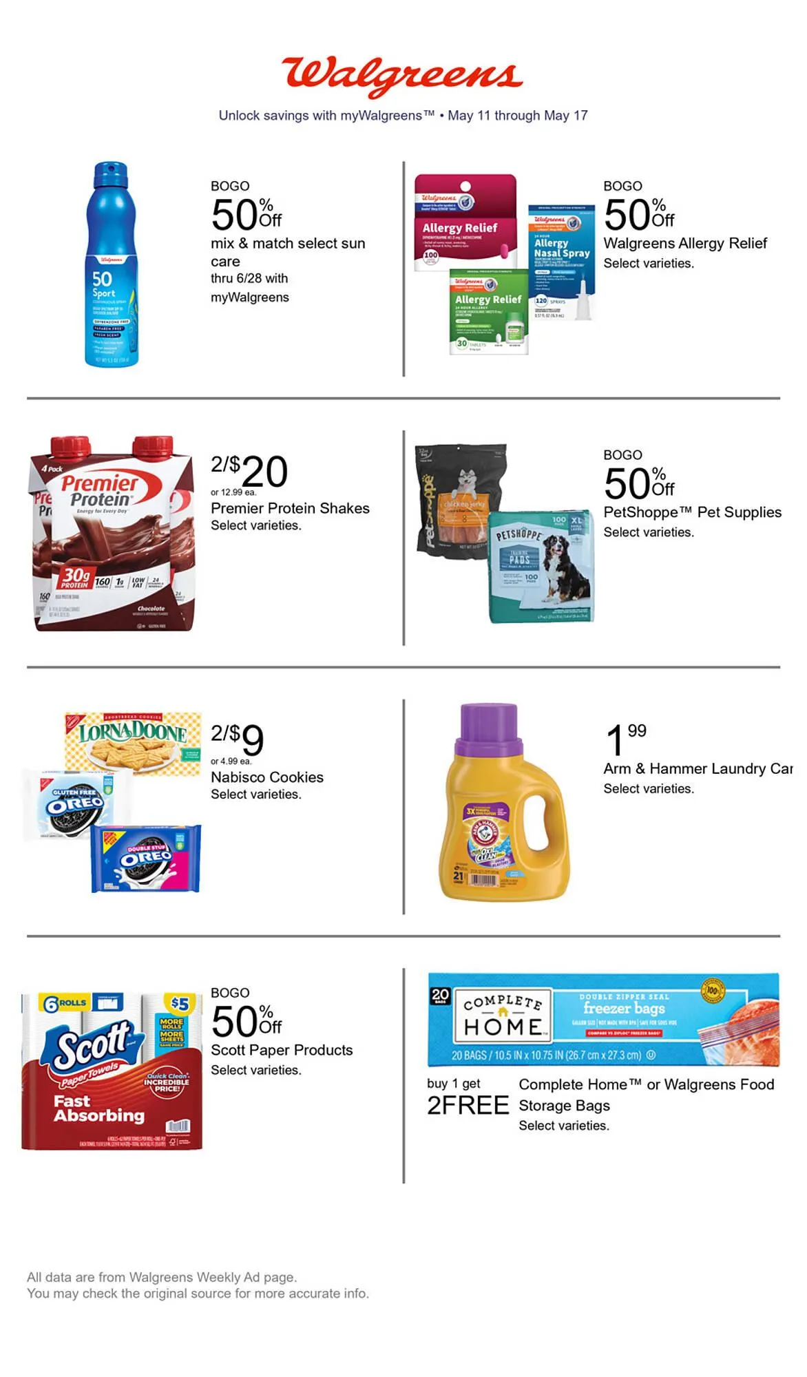 Weekly ad Walgreens Weekly Ad from May 11 to May 17 2025 - Page 1